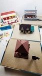 Lot Of 4 Plasticville Gas Station, Switch Tower, Cape Cod, Ho Gauge W/ Boxes. Fixed Price $39.00.