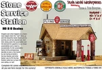 Scale Model Masterpieces/yorke Stone Service Station Flying Kit O/1;48. Fixed Price $211.08.