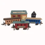 Vintage New Bright 1989 It's Wonderful Holiday Bedford Falls Express Train Set. Fixed Price $35.98.