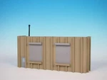 Korber Models #TT2211 - Scale Transportation Station Background Building Kit. Fixed Price $54.95.