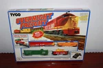Vintage 1990 Tyco 7412 Ho Electric Train Set Overnight Freight Rock Island. Fixed Price $75.00.