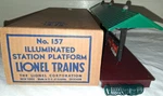 Lionel #157 Illuminated Station Platform. Fixed Price $69.99.