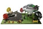 Nib - Menards Scale Limited Edition Army Vs Ufo Scene Operating Accessory. Fixed Price $195.00.