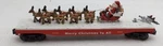 K-line K691-7402 O Gauge Santa & Reindeer Flatcar #121350 Ex. Fixed Price $119.99.