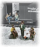 Woodland Hobos - Scale Model Railroad Figure #A2734. Fixed Price $25.38.