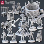 3D Printed Stl Miniatures Constructors Set 28 - 32MM War Gaming D&d. Fixed Price $12.90.