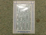 Microscale Decals 48-292 Union Pacific Caboose Safety Slogans #2 N151. Fixed Price $12.75.
