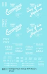 K4 Scale Decals Burlington Cb&q 40 Ft Boxcar White. Fixed Price $8.15.