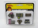 Woodland Scenics A2739 Assorted Crates Barrels Freight Station Accessory Set. Fixed Price $29.99.