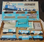 K-line Unc Tar Heel Championship Express 6-UNIT Gauge Electric Train Set. Fixed Price $150.00.