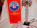 Lionel 6-82012 Single Floodlight Tower 027 New Illuminated Plug Play Sealed. Fixed Price $72.00.