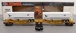 Lionel 6-16334 Chicago & Northwestern Ttux Flat Cars With Trailers Nib. Fixed Price $49.19.