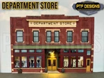 Scale Department Store - Building Flat/ Front W/led Scratch Built Lionel Mth. Fixed Price $23.99.