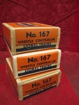 Lionel #167 Whistle Direction Controller QUANTITY-3 All With Ob And Inserts. Fixed Price $29.95.