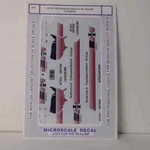 Microscale Decals: Bn America Santa Fe Special Container 48' 1992. Fixed Price $8.50.