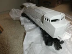 Mth Scale Sample Undecorated Dash Diesel Locomotive No Motor 13 1/2" Long #2. Fixed Price $110.00.