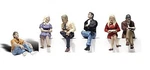 Woodland People Sitting - Scale Model Railroad Figure #A2759. Fixed Price $26.25.
