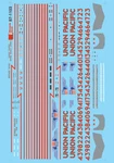 Microscale 87-1103 Ho Union Pacific SD70M Diesels Winged Shield (2000). Fixed Price $9.37.