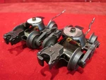 Lionel Postwar Matched Pr Bar End Trucks With Slide Shoe Pick Ups Tab Couplers.. Fixed Price $11.50.