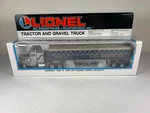 Lionel 6-12785, L.t.i. Gravel Company Tractor & Trailer, Ob (1991). Fixed Price $18.00.
