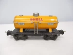 Lionel 2654 Shell Tank Car Nickel Trim 1939 Prewar Gauge X8052. Fixed Price $25.00.