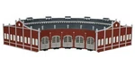 Bachmann 45020 Scale Five Stall Brick Roundhouse Kit With E-z Track. Fixed Price $199.99.