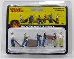 Woodland Scenics A2729 Accents Dock Worker Figures (set Of 6). Fixed Price $26.56.