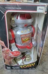 Non Working Vtg Walking Talking Toby Robot 1986 Tomy New Bright 15" Box. Fixed Price $44.99.
