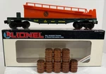Lionel Scale Great Northern Ramp Car W/ 8 Barrels 6-16320 New. Fixed Price $25.99.