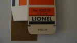 Lionel 6352-25 Car Licensed Reproduction-(rarest Separate Sale Box). Fixed Price $13.95.