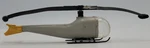 Lionel 3419-100D Plain Gray Single-bladed Helicopter-damaged. Fixed Price $15.00.