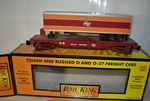 Rail King By Mth O/O-27 Gauge Milwaukee Flatcar W/ Tailer #30-76168 N.i.b.. Fixed Price $69.99.