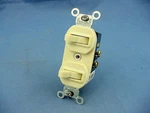 Leviton 5224-I Ivory Double Wall Light Switch Duplex Toggle 15A Single Pole Bulk. Fixed Price $10.18.