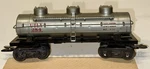 Marx 284 Utlx 3-DOME Silver-gray Tank Car Deluxe Plastic Whl. Fixed Price $18.00.