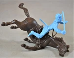Marx Civil War Union Falling Horse Rider Light Blue. Fixed Price $10.99.