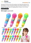 20 Pieces Echo Toy Play Microphones For Bulk Fun Voice Amplifying .... Fixed Price $22.99.