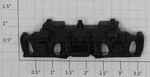 Lionel 600-132 Black Diesel Truck Side Frame With Studs (10). Fixed Price $30.00.
