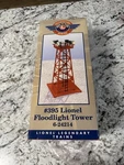 Lionel Trains 6 24214 Red Floodlight Tower #395 New Box. Fixed Price $100.00.
