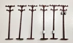 Scale 6 Telephone Power Line Poles. Fixed Price $22.54.