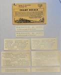 Champ Decal-bangor & Aroostook/bar Passenger Car-silver Lettering #P-91. Fixed Price $8.50.