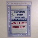 Microscale Decals: Signs-packing & Cold Storage 1970+. Fixed Price $12.95.