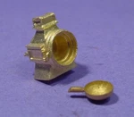 O/ON3/ON30 Steam Loco Arc Style Headlight Wiseman Back Shop Brass Part BS-348. Fixed Price $7.95.