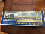 K-line Gauge Heavy Hauler Puritan Tractor Trailor On Flatcar 22050, With Box. Fixed Price $20.00.