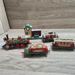 Vtg New Bright Santas Village Express Train Set #280 For Part Display Only. Fixed Price $39.99.
