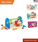 Hape Fix-it Box With Tools Educational Wooden Toy For Imaginative Play. Fixed Price $28.49.