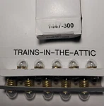 Lionel 1447 18 Volt Clear Screw Base Fits Trains Listed 10 Bulbs. Fixed Price $9.00.