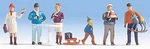 Walthers-acc Holiday Shoppers Scale Model Railroad Figure #6069. Fixed Price $18.08.