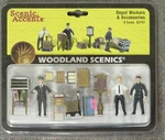 Scale Depot Workers Woodland Scenics Train People # 2757. Fixed Price $24.99.