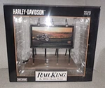 Mth Railking Harley Davidson Motorcycle W/ Mountain Range Billboard 30-90212!. Fixed Price $129.99.