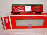 Lionel 6-25061 Warm Wishes For Holidays 2008 Christmas Box Car 027 Mib Sealed. Fixed Price $42.00.